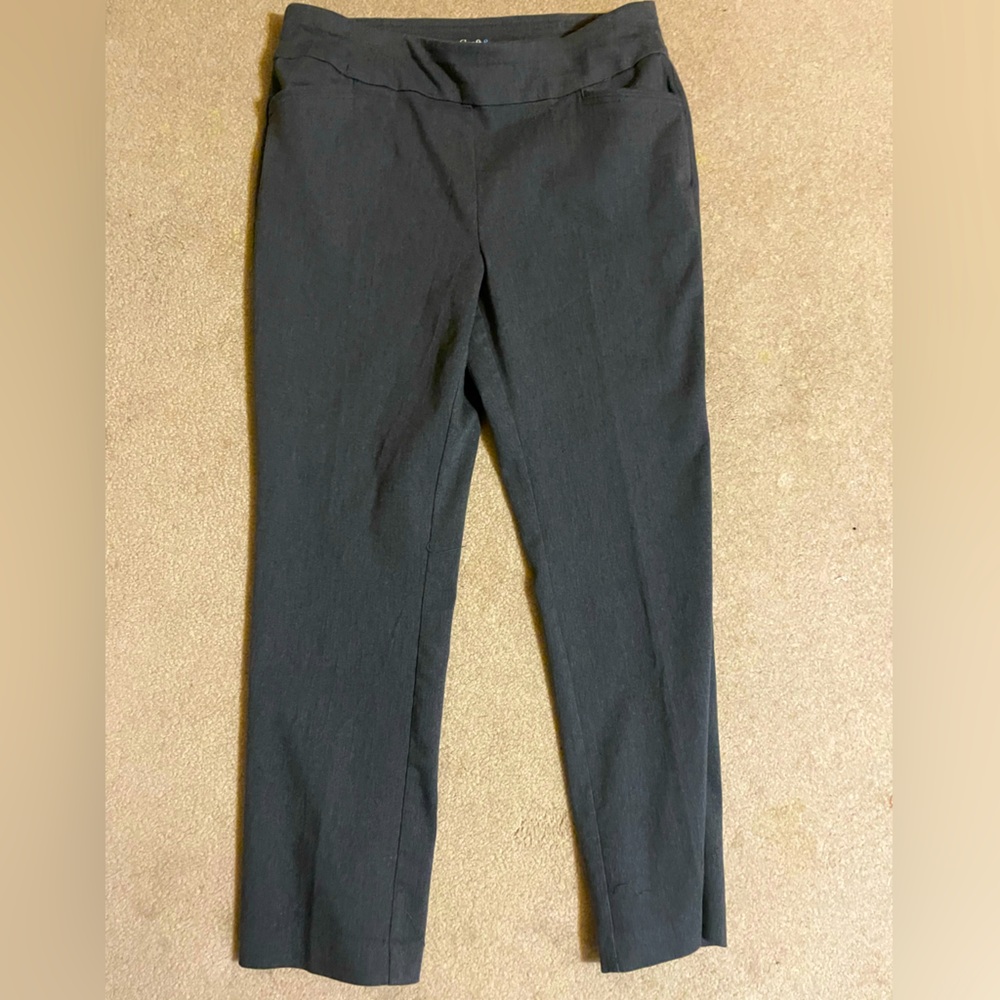 Croft & Barrow Charcoal Straight Leg Pants